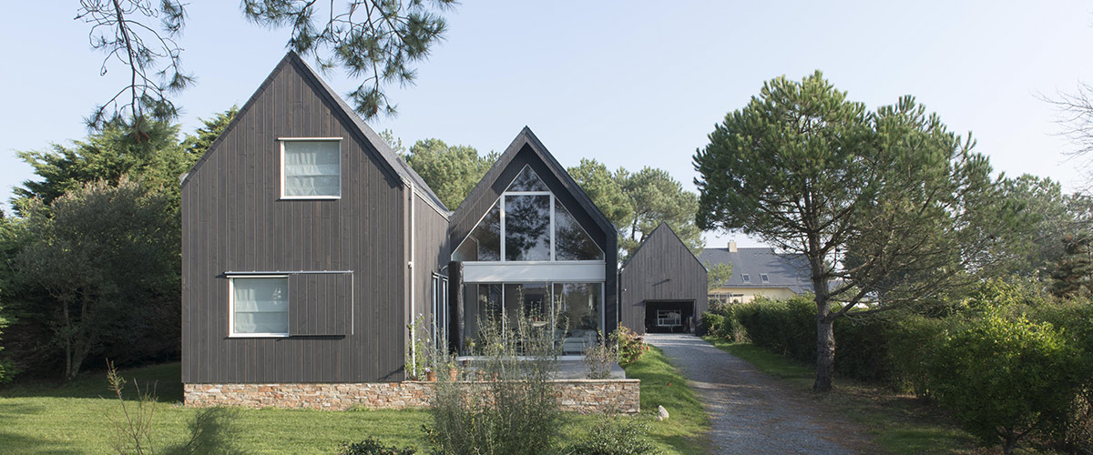 Maison d'architecte en bois à Piriac